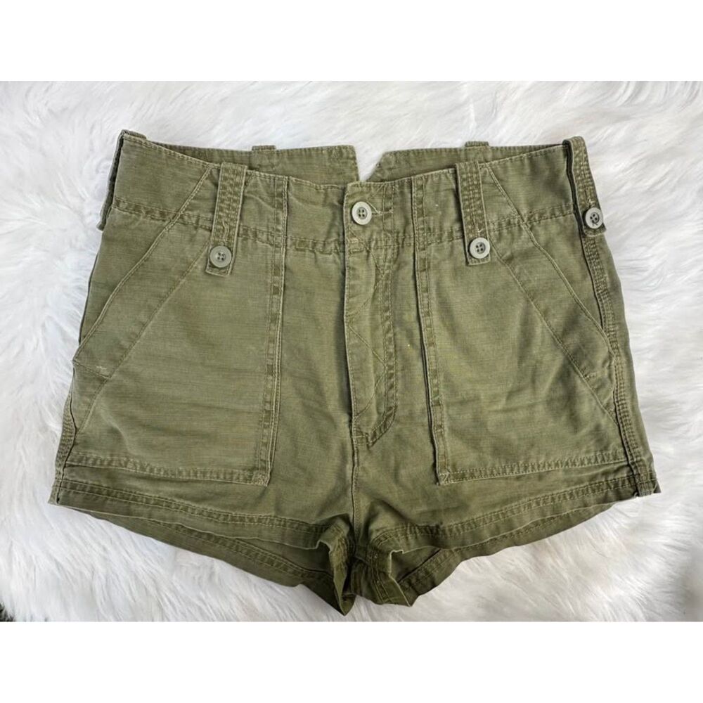 Free People High Waisted Military Shorts - Size 4 - Free People Mini Shorts